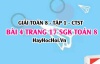 Giải bài 4 trang 17 Toán 8 Tập 1 SGK Chân trời sáng tạo